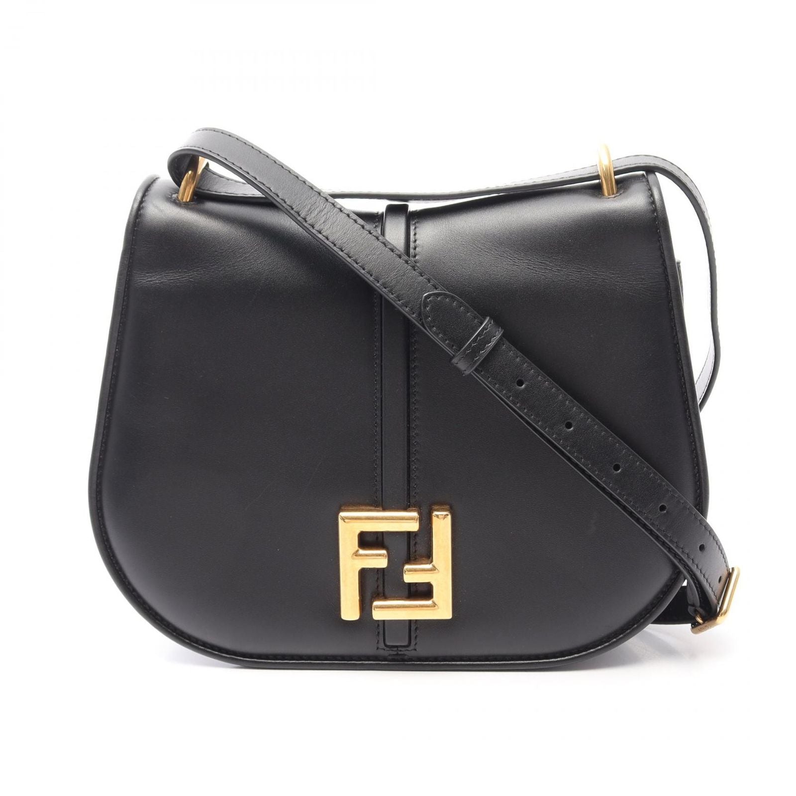 Fendi Shoulder Bag Camon Black Leather