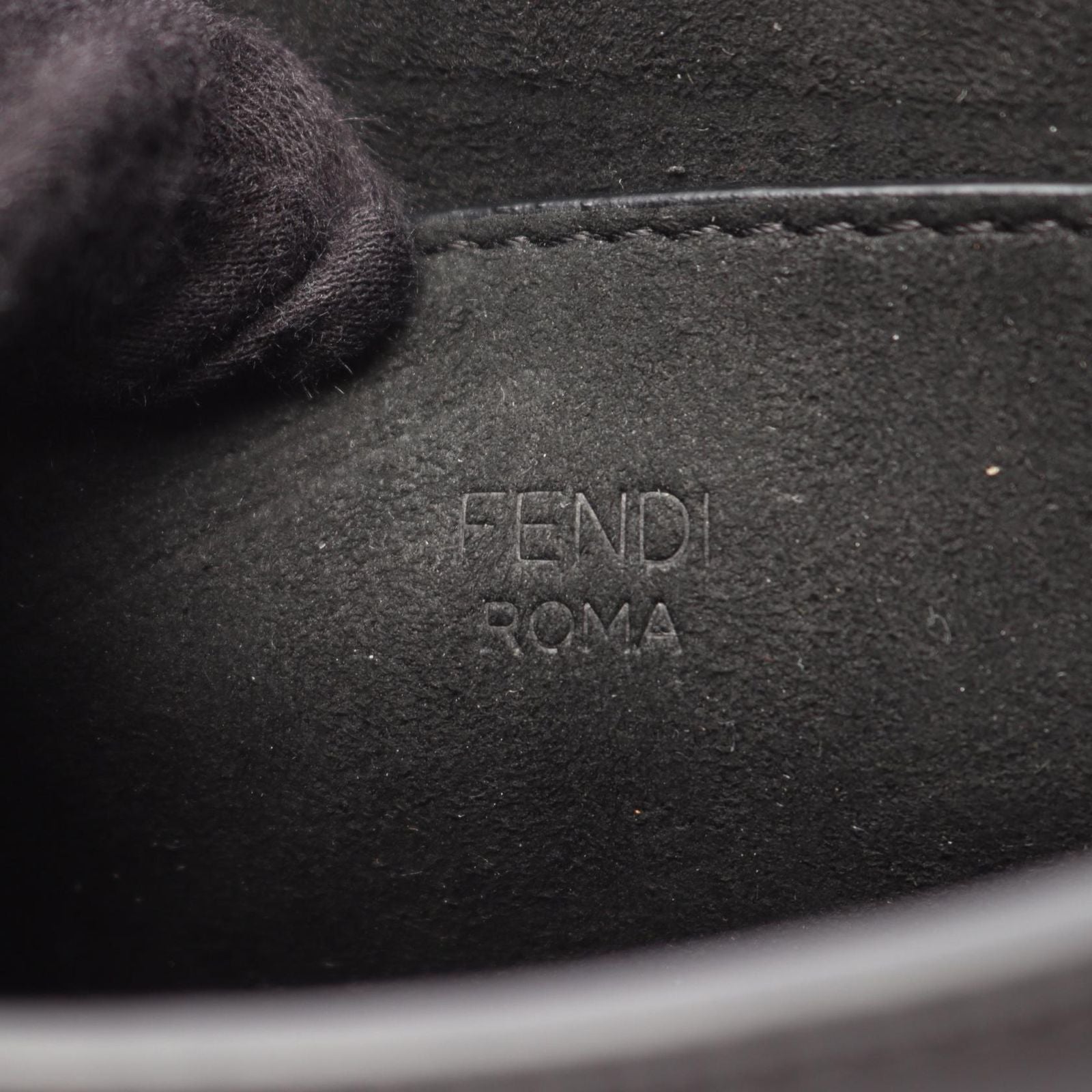 Fendi Shoulder Bag Camon Black Leather — view 4