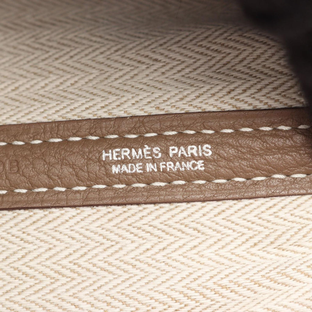 Hermes Tote Garden Party PM Etoupe Leather — view 4