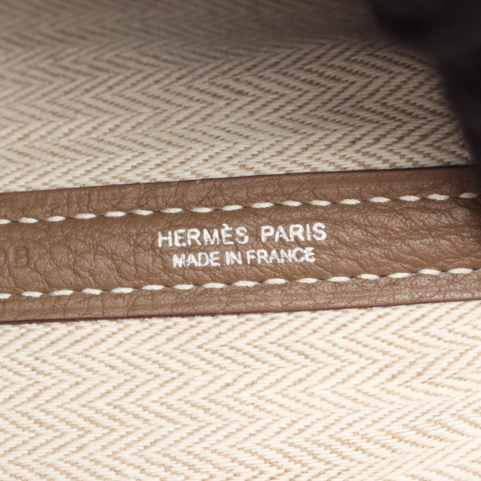 Hermes Tote Garden Party PM Etoupe Leather — view 4