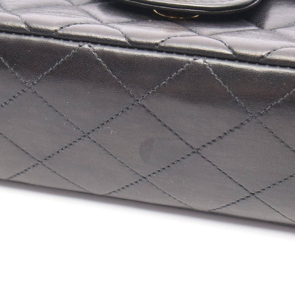 Chanel Handbag Quilted Parent Child Bag Black Lambskin — view 7