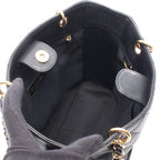 Chanel Tote Quilted Petite Shopping PST Black Caviar Leather Chain — view 3