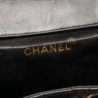 Chanel Backpack Quilted Turnlock Chain Black Lambskin Double — view 4