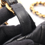 Chanel Backpack Quilted Turnlock Chain Black Lambskin Double — view 6