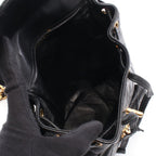 Chanel Backpack Quilted Turnlock Chain Black Lambskin Double — view 3