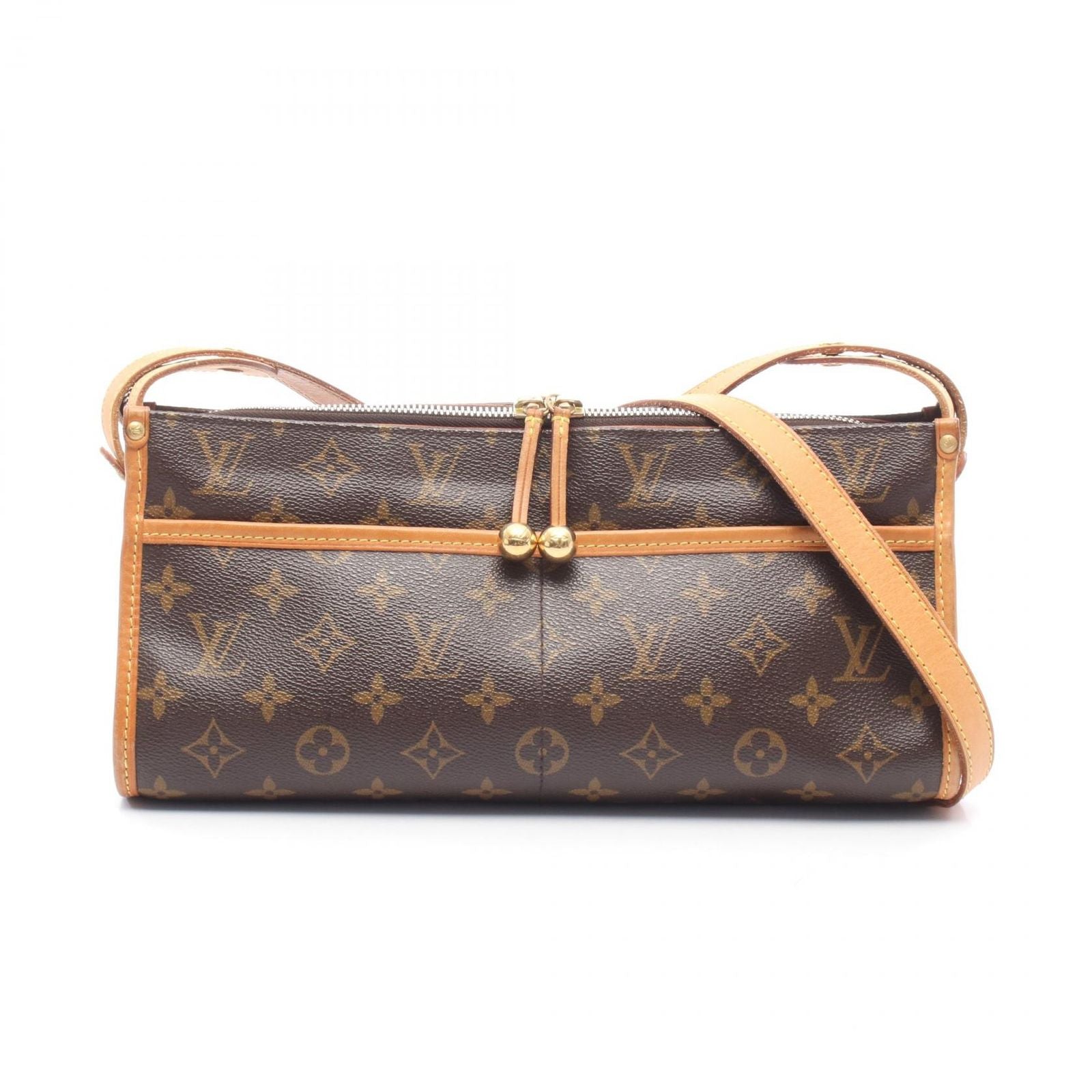Louis Vuitton Shoulder Bag Popincourt Long Canvas Leather