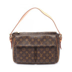 Louis Vuitton Shoulder Bag Viva Cite GM Canvas Leather
