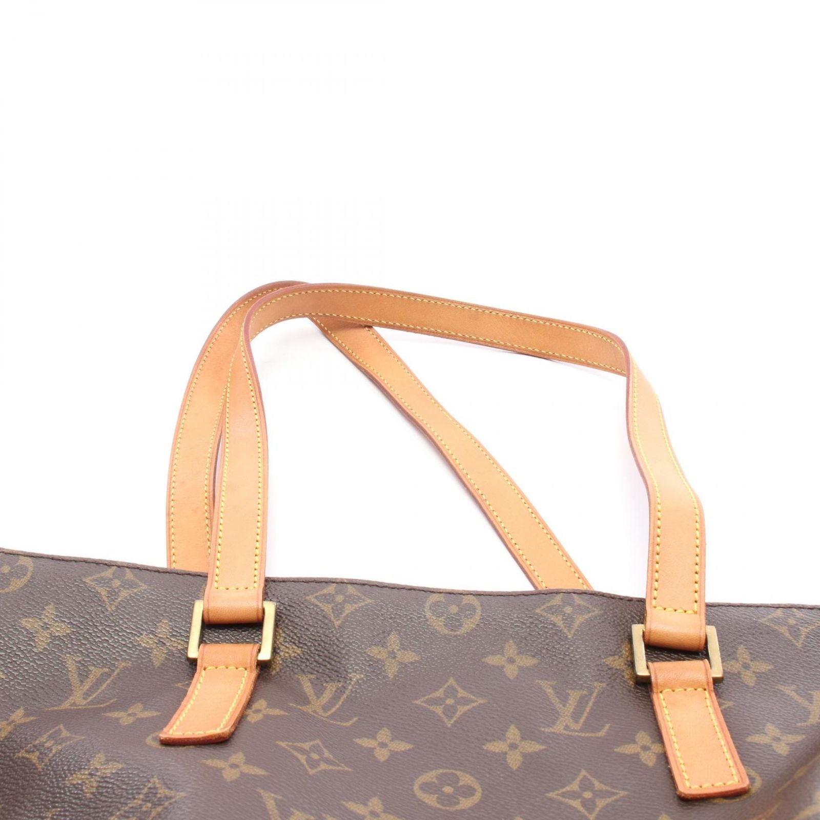 Louis Vuitton Tote Cabas Mezzo Canvas Leather — view 7