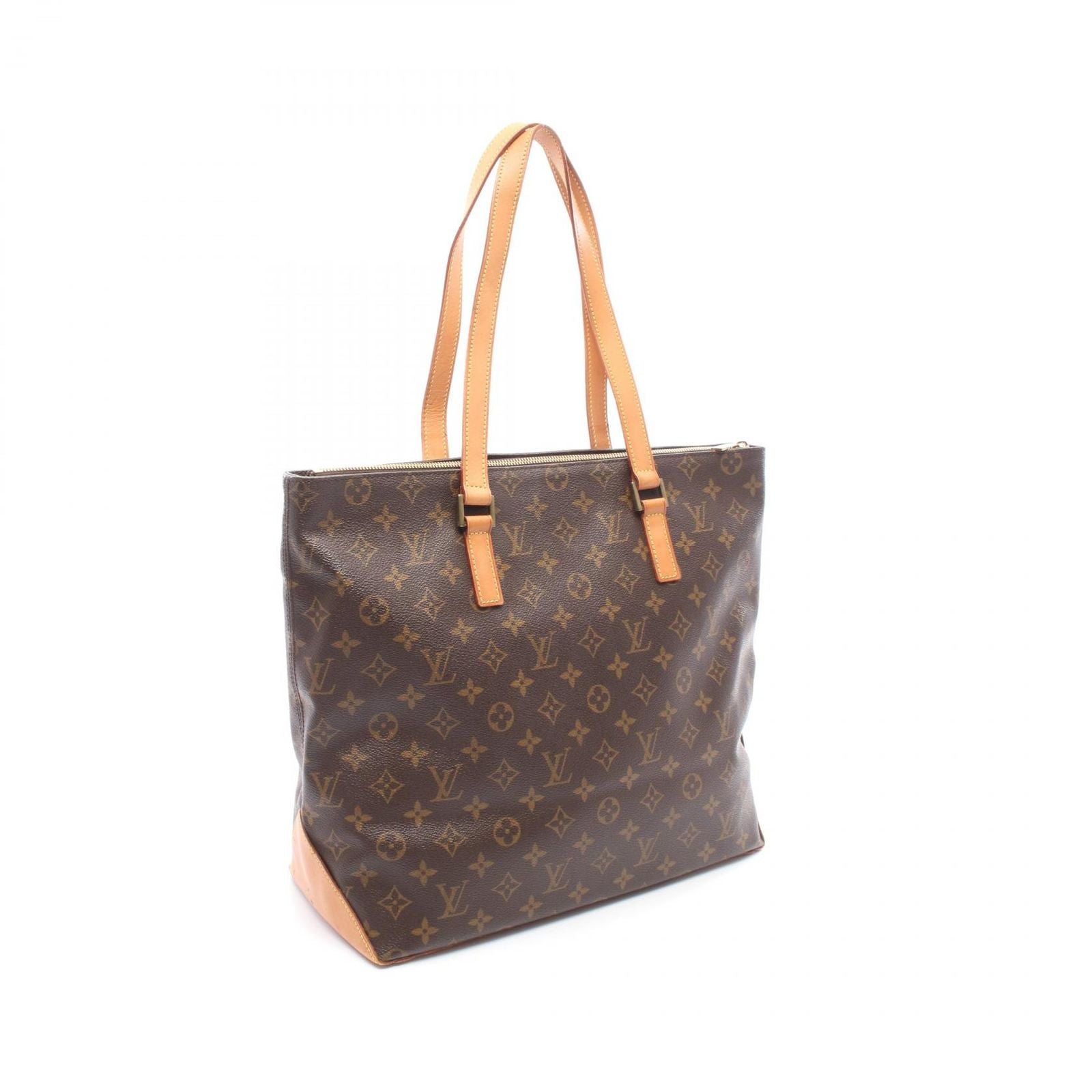 Louis Vuitton Tote Cabas Mezzo Canvas Leather — view 2