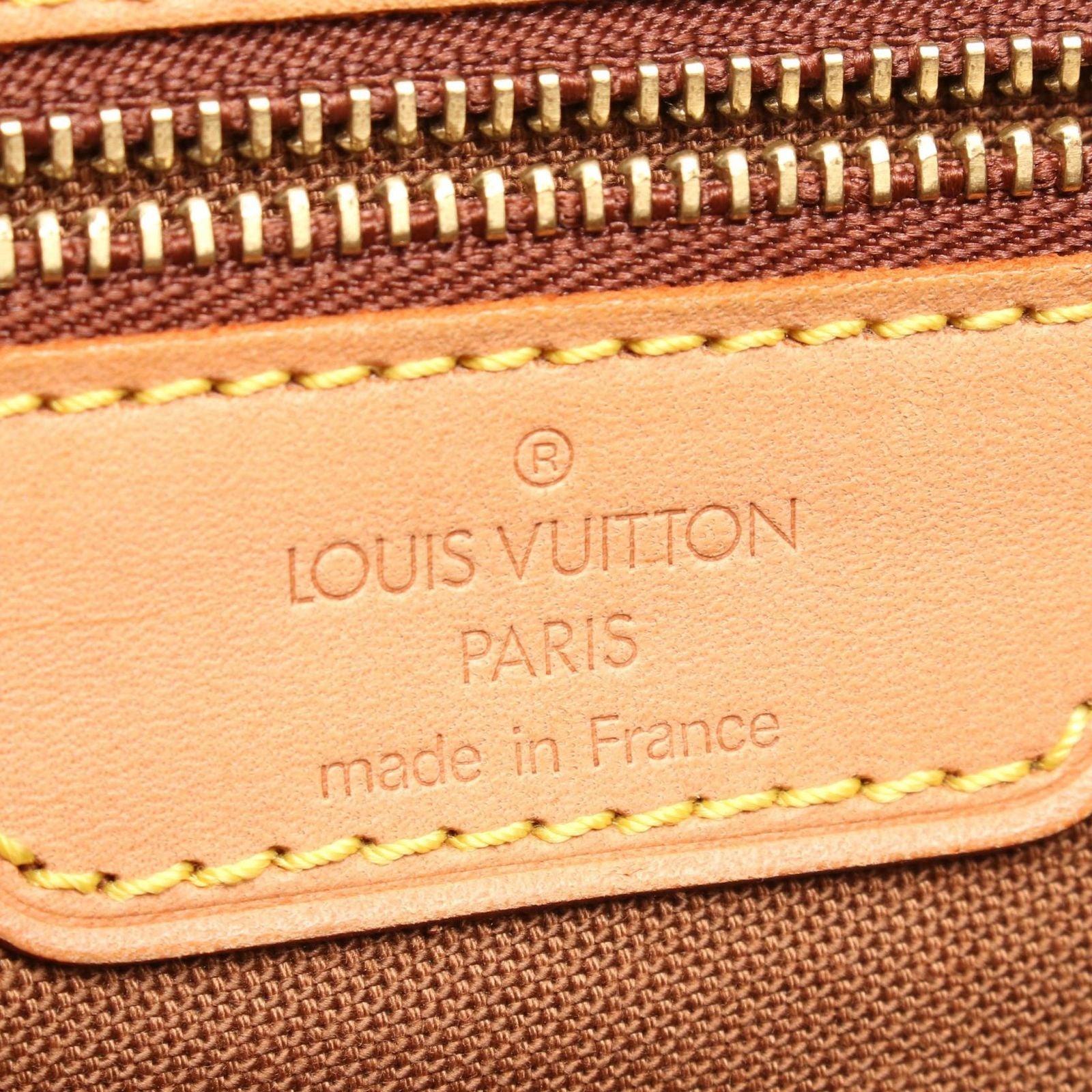 Louis Vuitton Tote Cabas Mezzo Canvas Leather — view 4