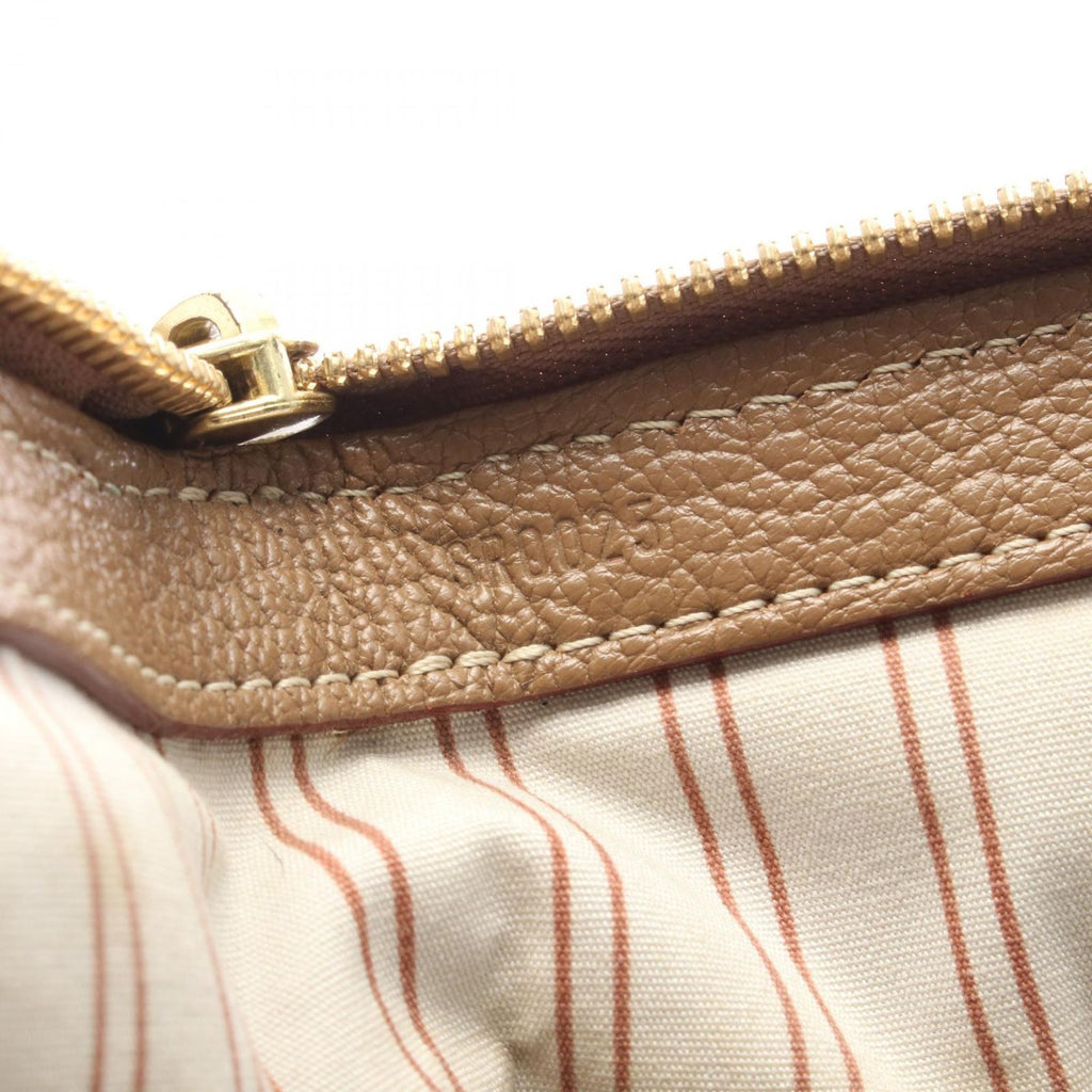 Louis Vuitton Handbag Trianon Sac de Nuit MM Beige Canvas Leather — view 5