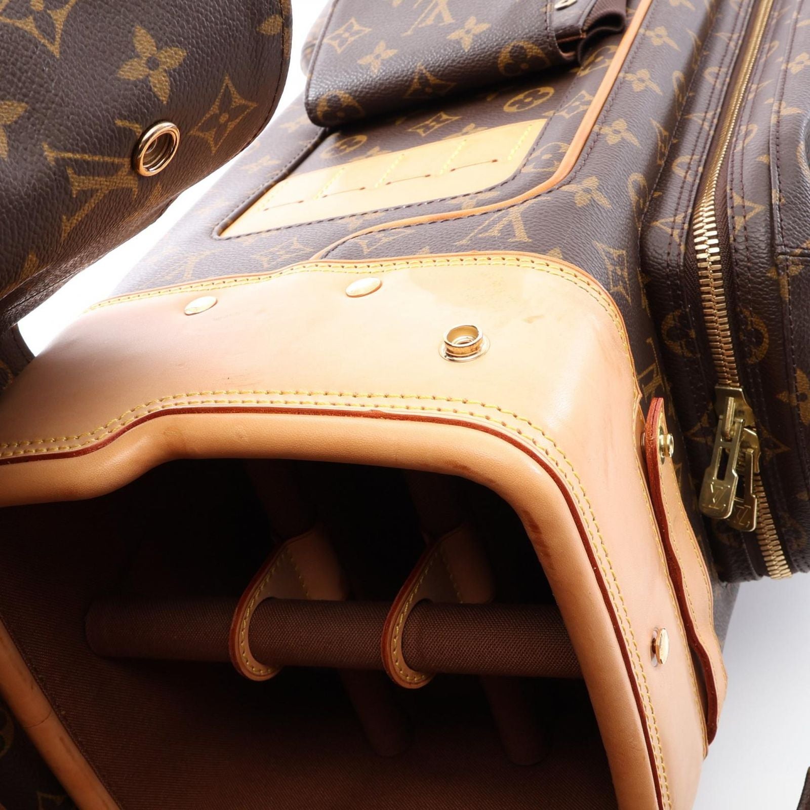 Louis Vuitton Sac Golf Caddy Bag Club Case Canvas Leather — view 9