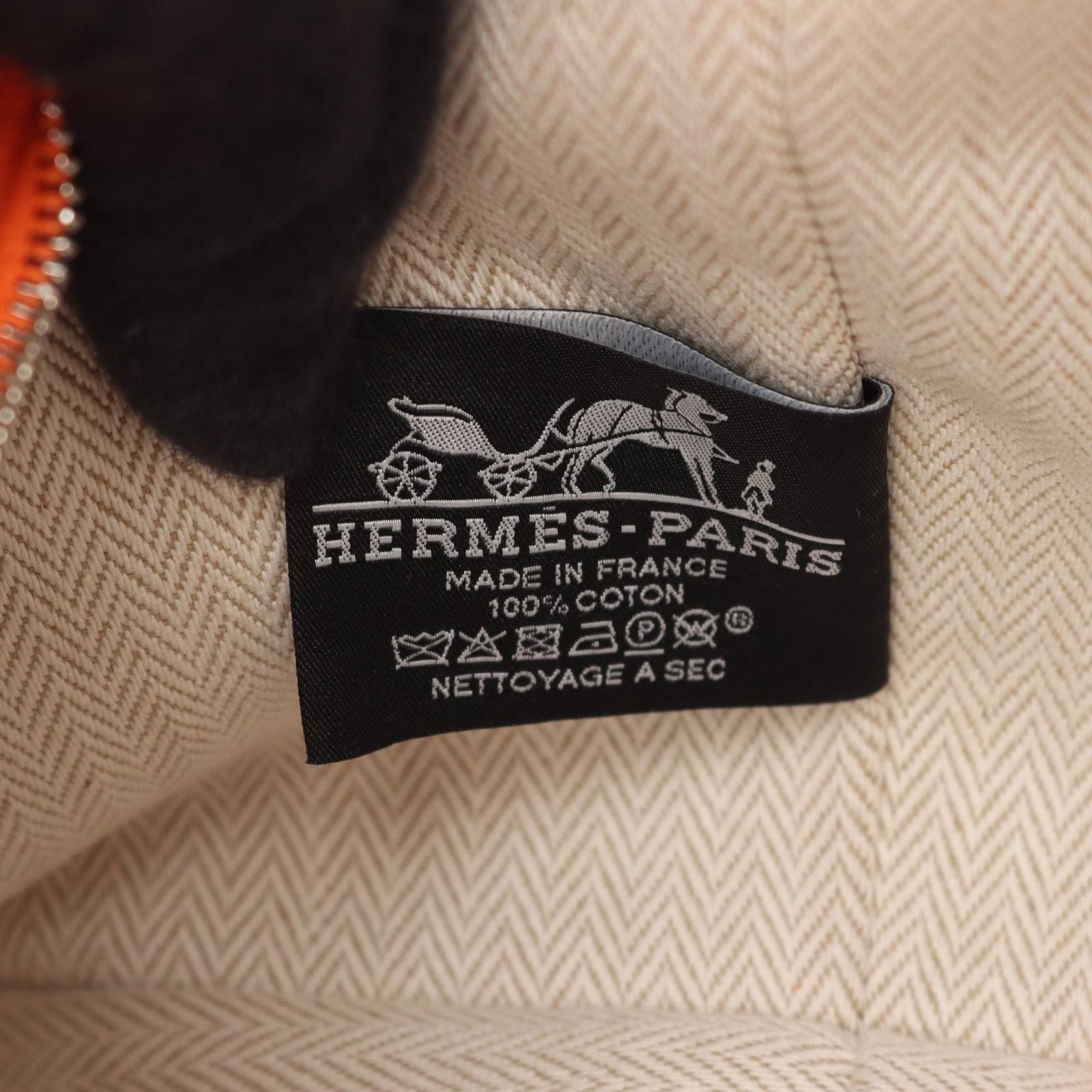 Hermes Handbag Brid-a-brac GM 05 Orange Canvas Bride-a-Brac GM — view 4