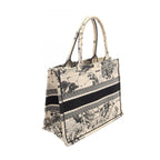 Dior Tote Book Zodiac White Black Canvas — view 2