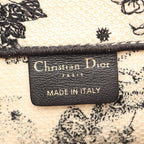 Dior Tote Book Zodiac White Black Canvas — view 4