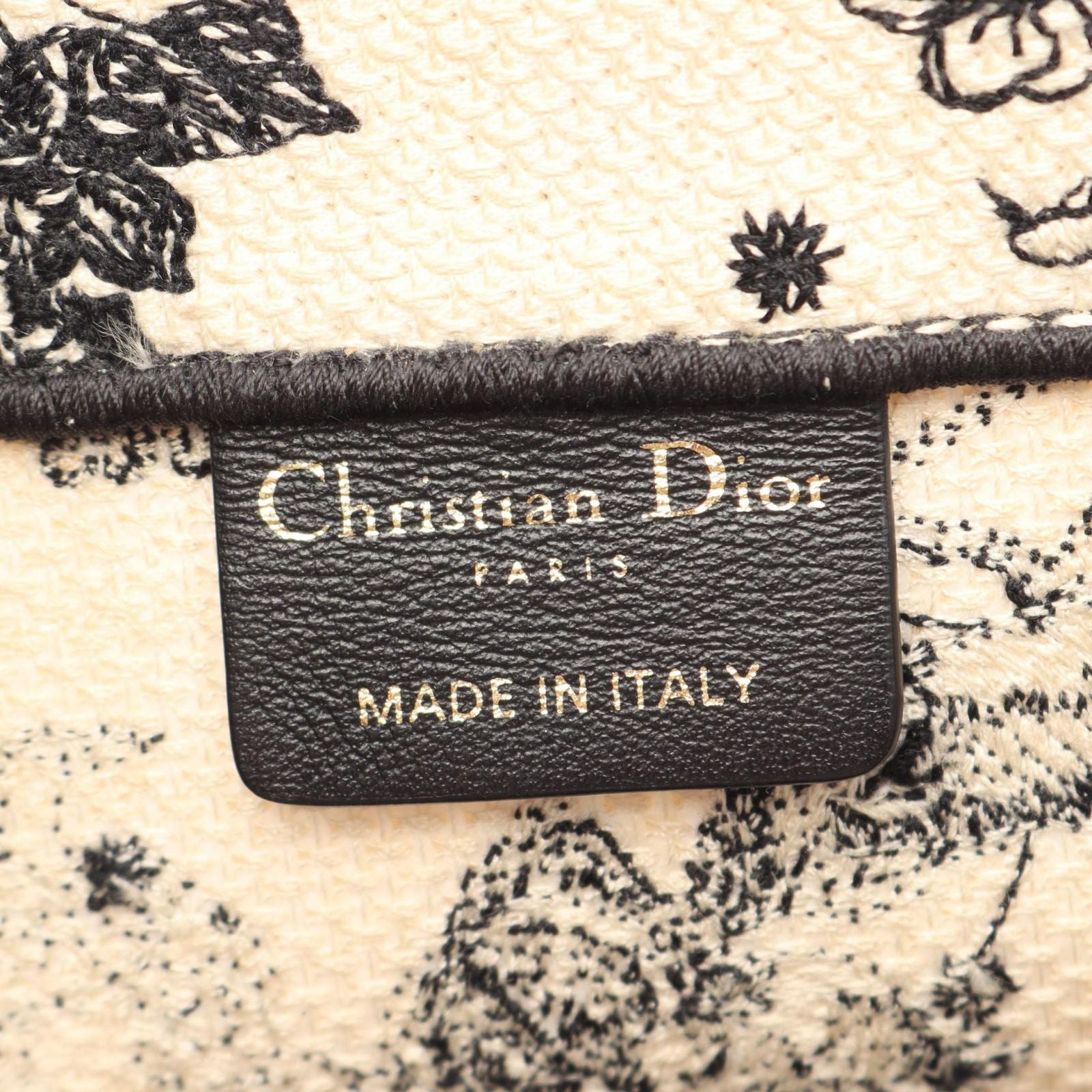 Dior Tote Book Zodiac White Black Canvas — view 4