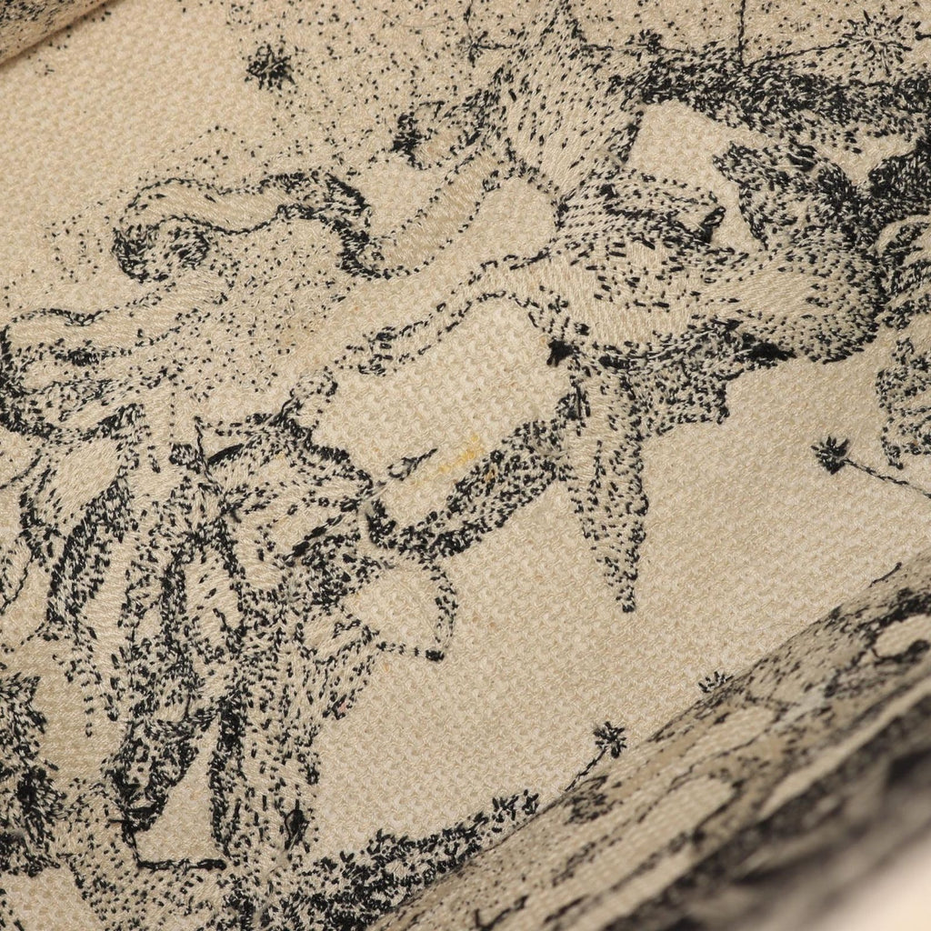 Dior Tote Book Zodiac White Black Canvas — view 5