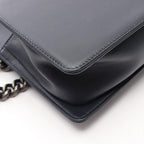 Chanel Shoulder Bag Boy Braid Navy Green Leather Boy Chain — view 9