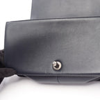 Chanel Shoulder Bag Boy Braid Navy Green Leather Boy Chain — view 8