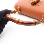 Gucci Handbag Bamboo 2-Way 000 14 Brown Leather Shoulder — view 8