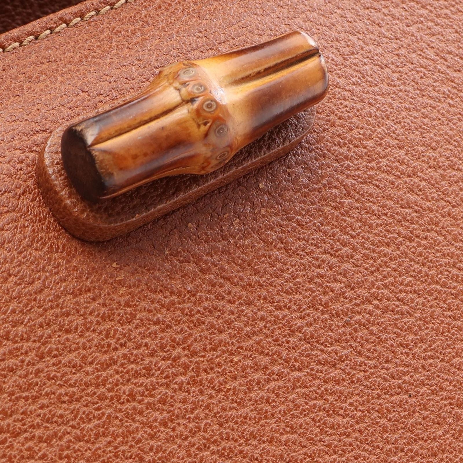 Gucci Handbag Bamboo 2-Way 000 14 Brown Leather Shoulder — view 9