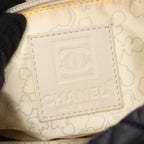Chanel Shoulder Bag CC Logo Sports Line Messenger Black Nylon Leather — view 4