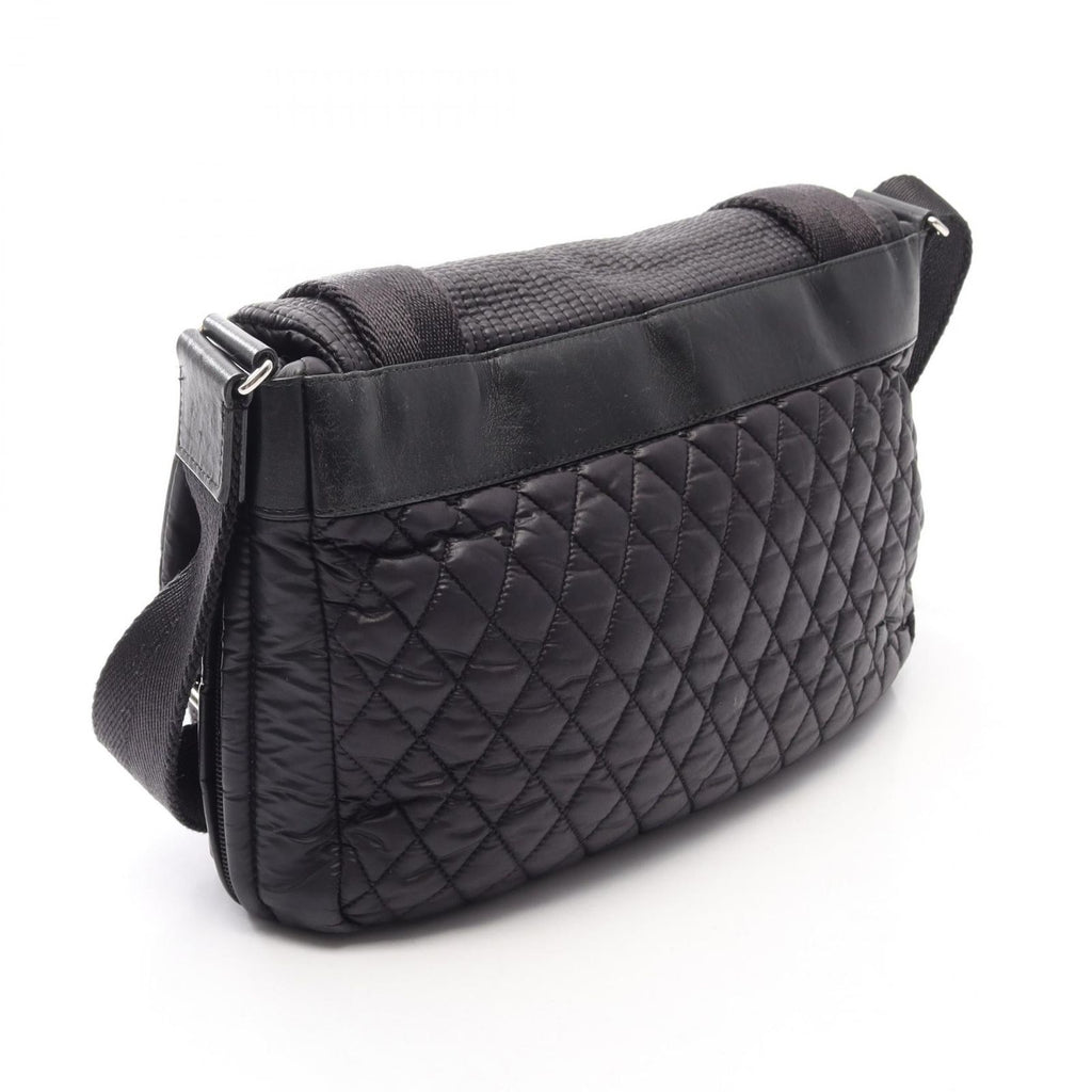 Chanel Shoulder Bag CC Logo Sports Line Messenger Black Nylon Leather — view 2