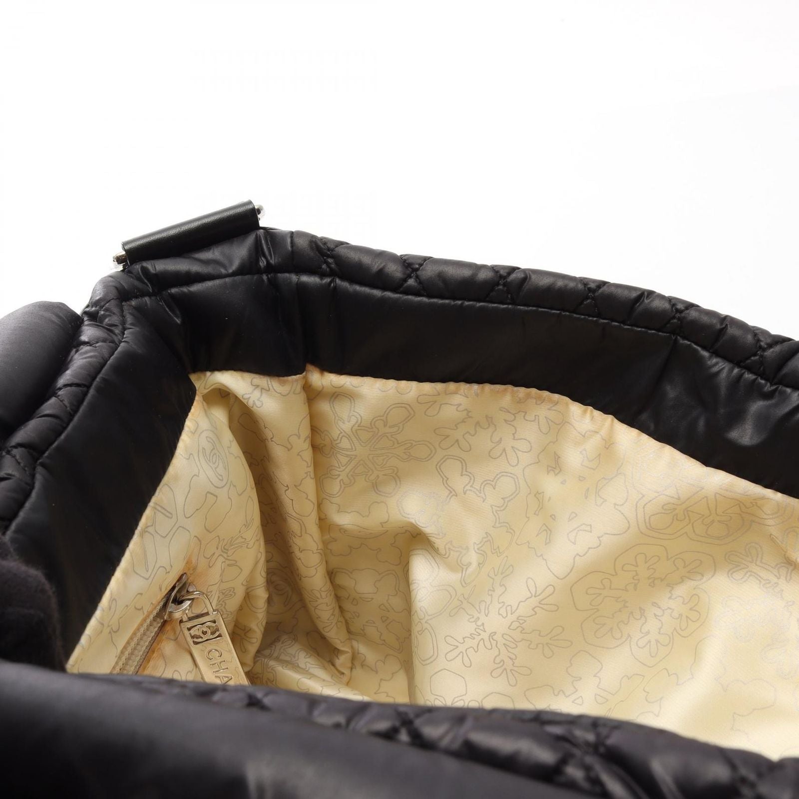 Chanel Shoulder Bag CC Logo Sports Line Messenger Black Nylon Leather — view 9