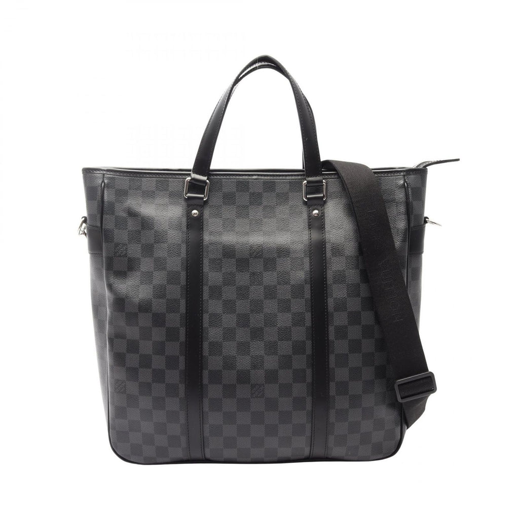 Louis Vuitton Tote Tadao Damier Graphite 2-Way Canvas Leather