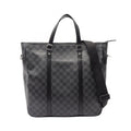 Louis Vuitton Tote Tadao Damier Graphite 2-Way Canvas Leather