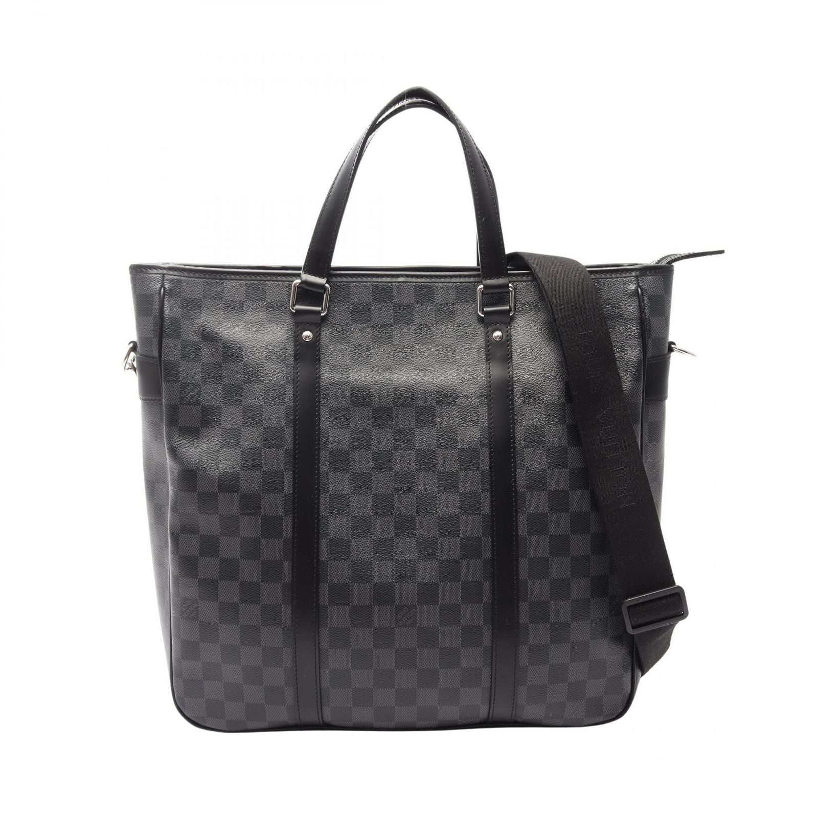 Louis Vuitton Tote Tadao Damier Graphite 2-Way Canvas Leather