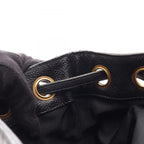 Chanel Backpack Triple CC Logo Black Caviar Leather Coco — view 6