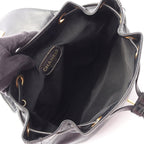 Chanel Backpack Triple CC Logo Black Caviar Leather Coco — view 3