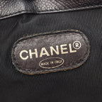 Chanel Backpack Triple CC Logo Black Caviar Leather Coco — view 4