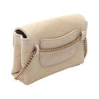 Chanel Shoulder Bag Blanc Stitch Mini Cream Lambskin Chain — view 2