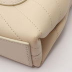 Chanel Shoulder Bag Blanc Stitch Mini Cream Lambskin Chain — view 9