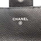 Chanel Bifold Wallet Classic Long Flap Quilted Black Caviar Leather — view 4