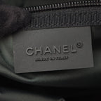 Chanel Shoulder Bag Sports Line CC Logo Black Green Canvas — view 4