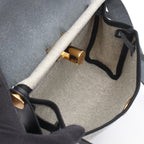 Hermes Shoulder Bag Herbag Zip Mini Ecru Black Canvas Leather — view 3
