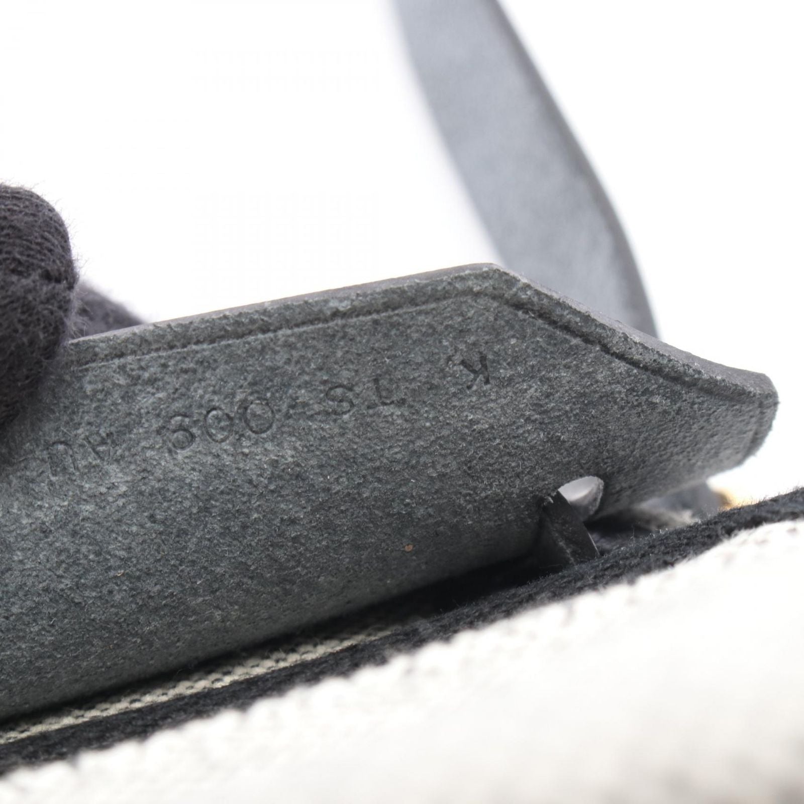 Hermes Shoulder Bag Herbag Zip Mini Ecru Black Canvas Leather — view 5