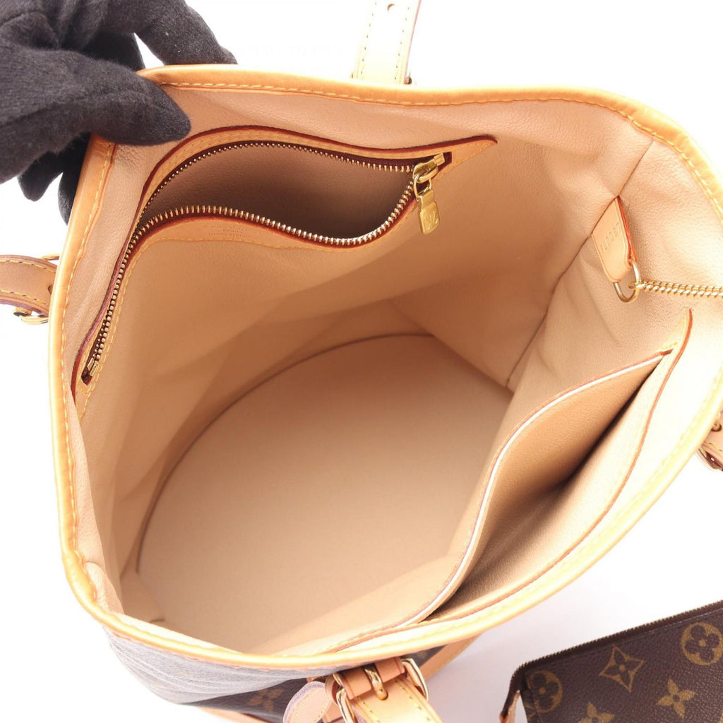 Louis Vuitton Shoulder Bag Bucket GM Canvas Leather — view 3