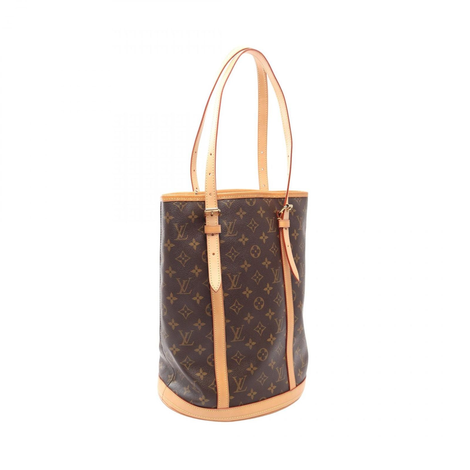 Louis Vuitton Shoulder Bag Bucket GM Canvas Leather — view 2