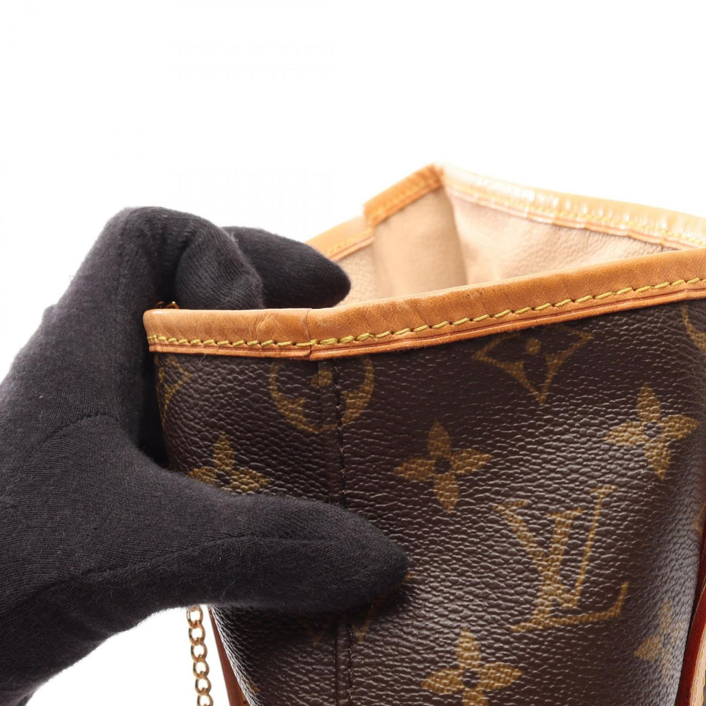 Louis Vuitton Shoulder Bag Bucket GM Canvas Leather — view 9