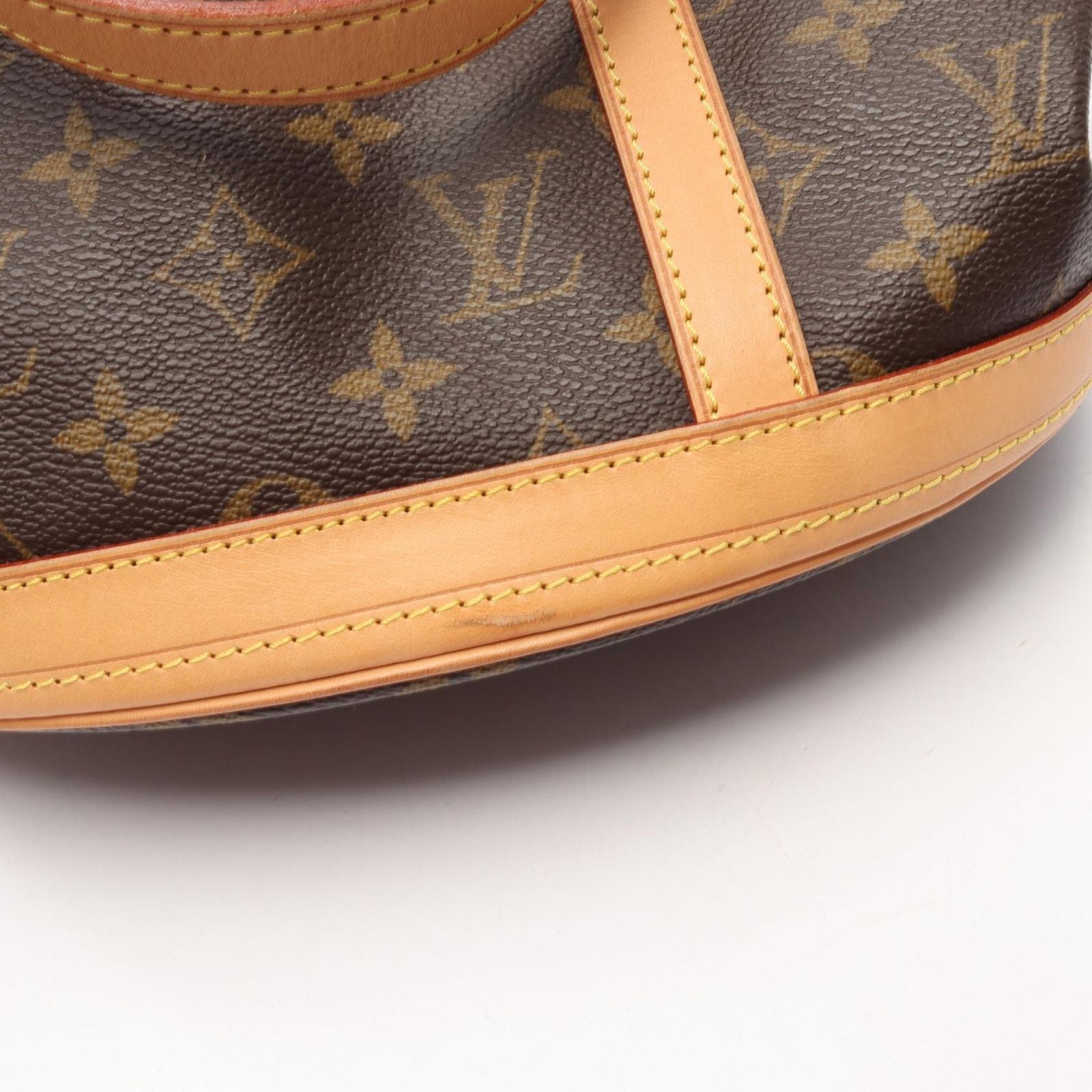 Louis Vuitton Shoulder Bag Bucket GM Canvas Leather — view 8