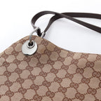 Gucci Shoulder Bag GG Canvas Beige Dark Brown Eclipse — view 8