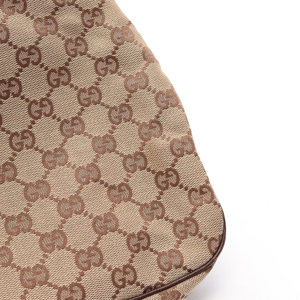 Gucci Shoulder Bag GG Canvas Beige Dark Brown Eclipse — view 9