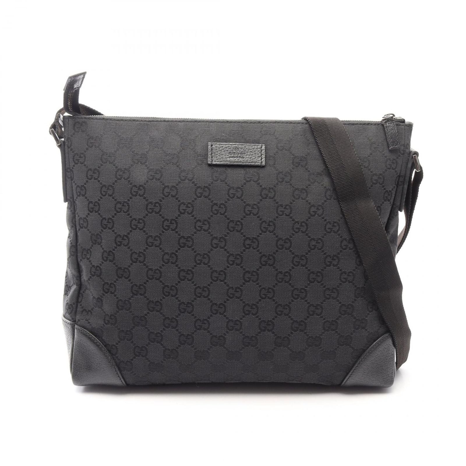 Gucci Shoulder Bag GG Canvas Black