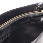 Chanel Tote CC Logo Black Caviar Leather CC Shoulder — view 9