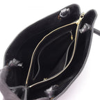 Chanel Tote CC Logo Black Caviar Leather CC Shoulder — view 3