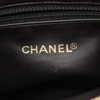 Chanel Tote CC Logo Black Caviar Leather CC Shoulder — view 4